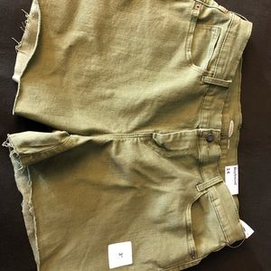 Olive Green women shorts